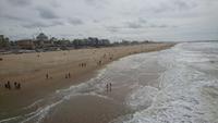 Blick zur Promenade in Scheveningen