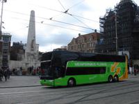 Fernbus in Amsterdam am Dam