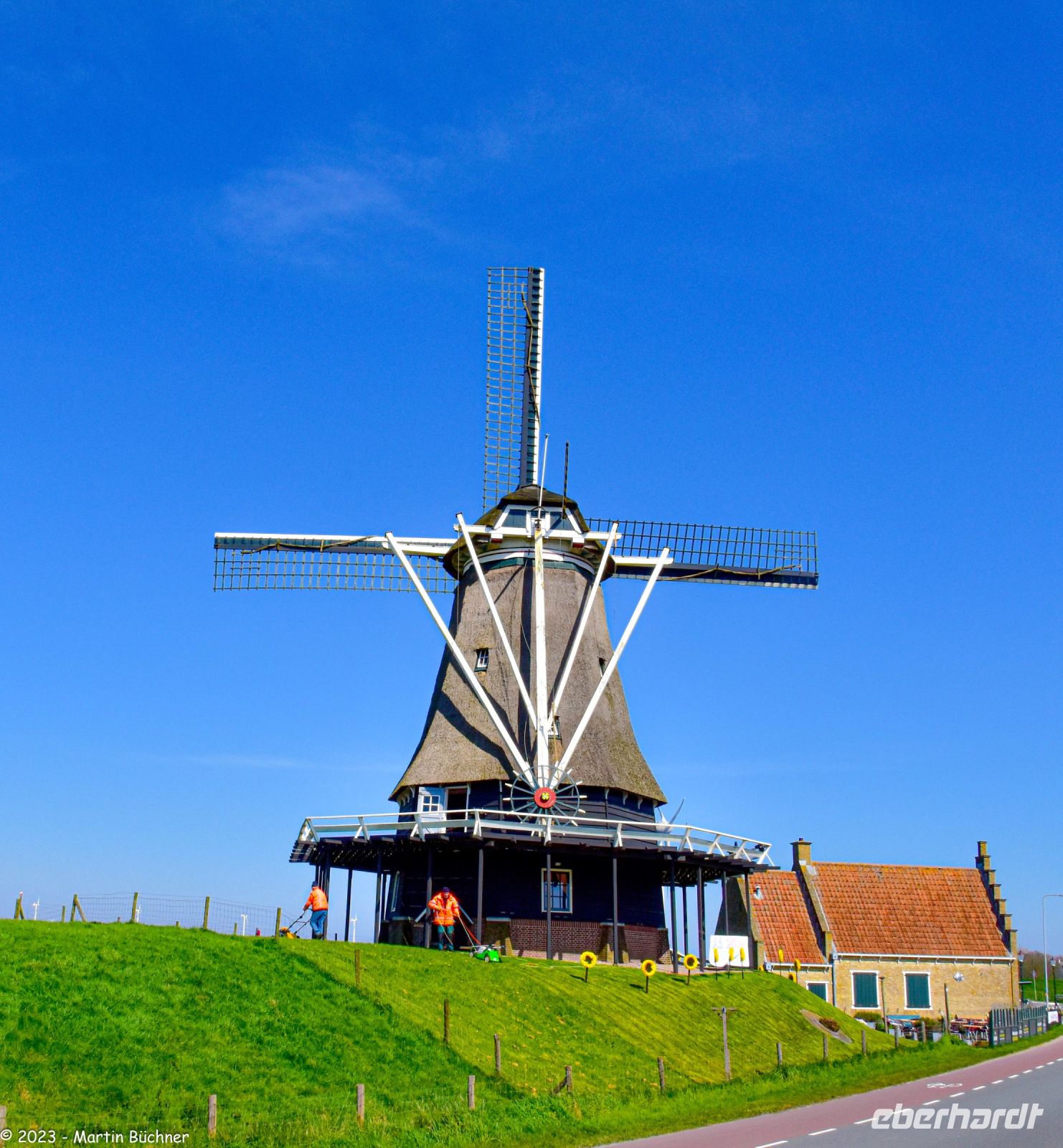 Mit dem Dampfzug von Hoorn nach Medemblik - Windmühle