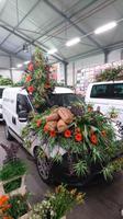Wunderbare Gestecke zum Blumenkorso