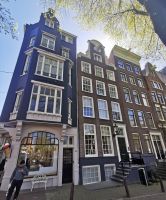 Wunderschöne Häuser nahe des Amsterdam Centraal 