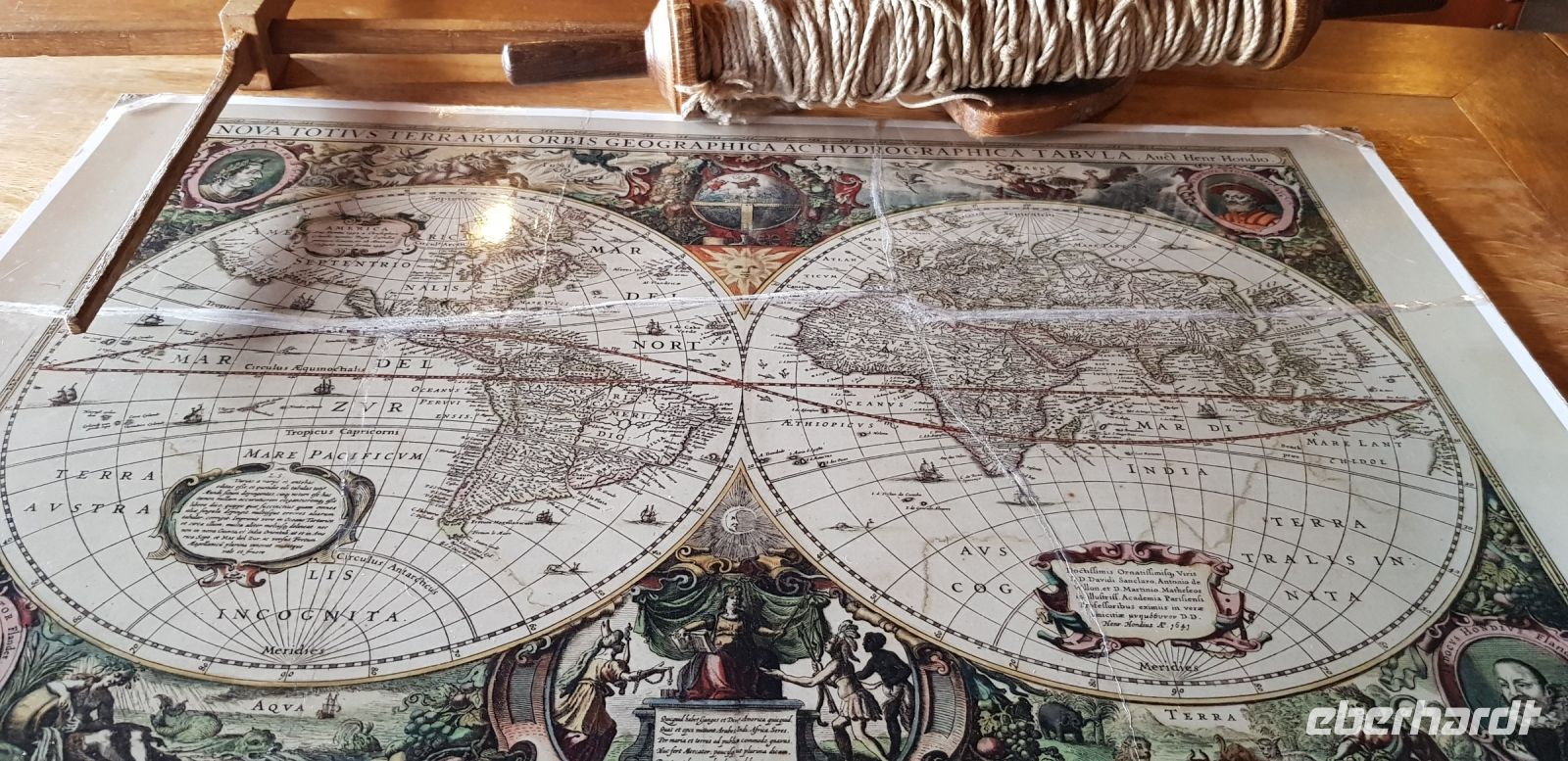 Lelystad - Nachbau der Batavia - alte Seekarte.jpg