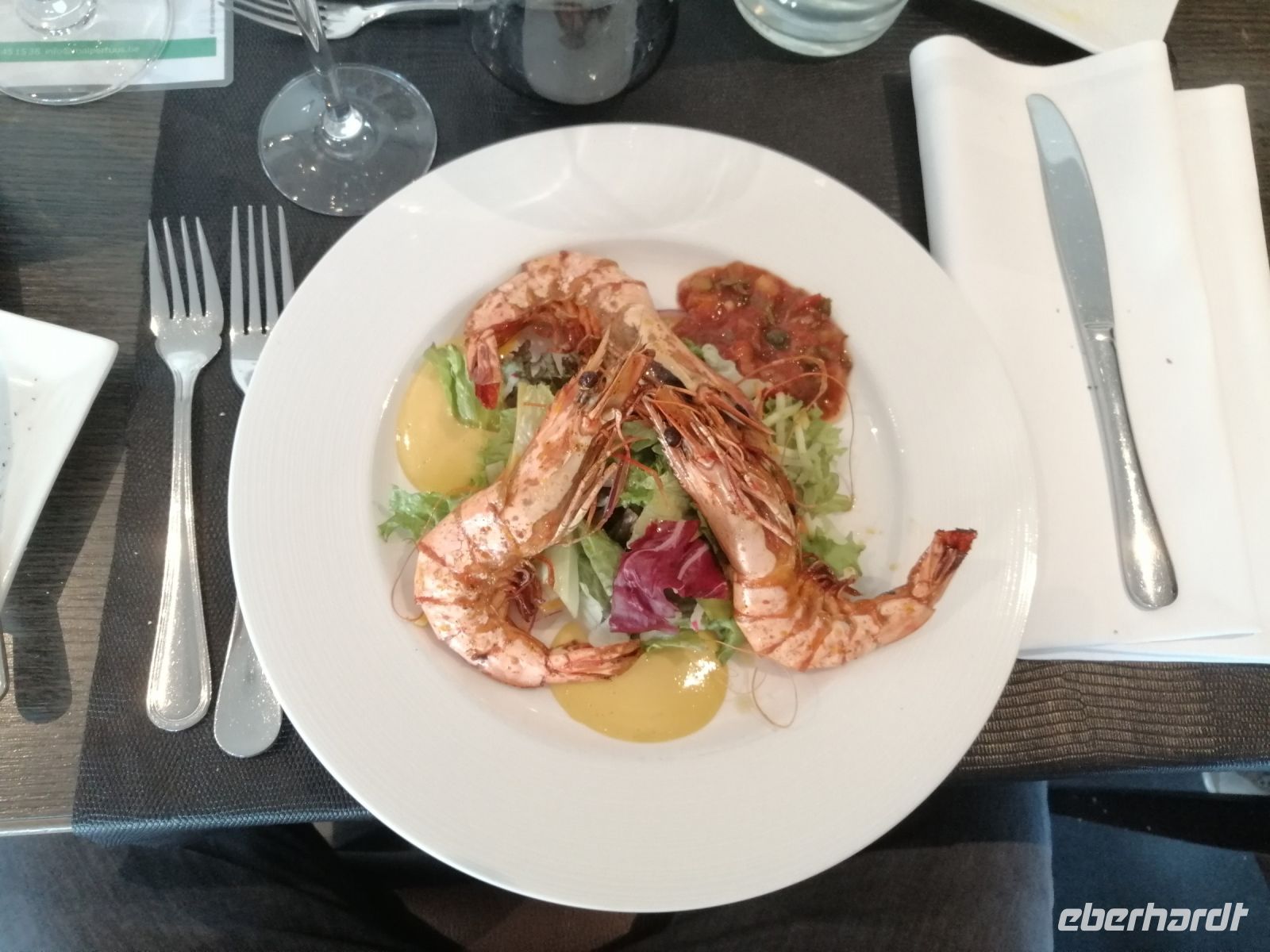 Abendessen im Hotel mit einem 1A- 3-Gänge - Menü