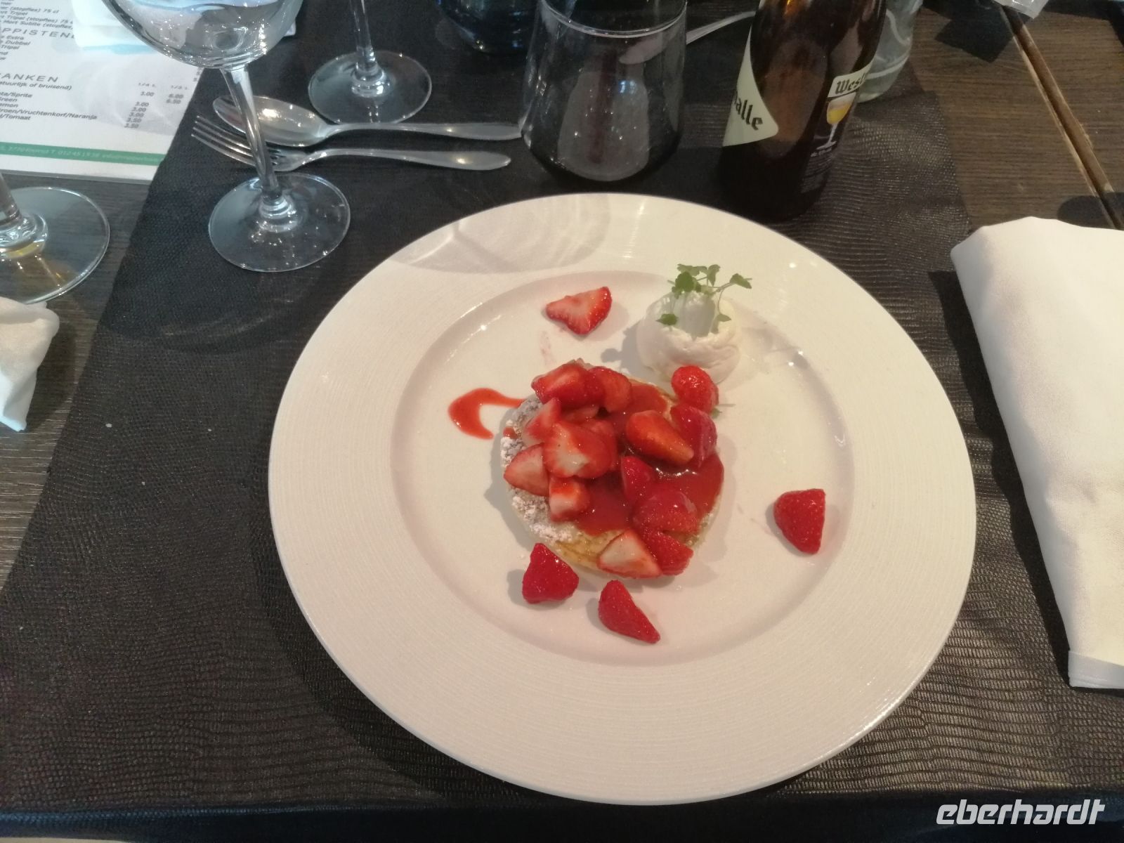 Abendessen im Hotel mit einem 1A- 3-Gänge - Menü