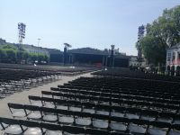 Konzertvorbereitung am Vrijhof, Maastricht