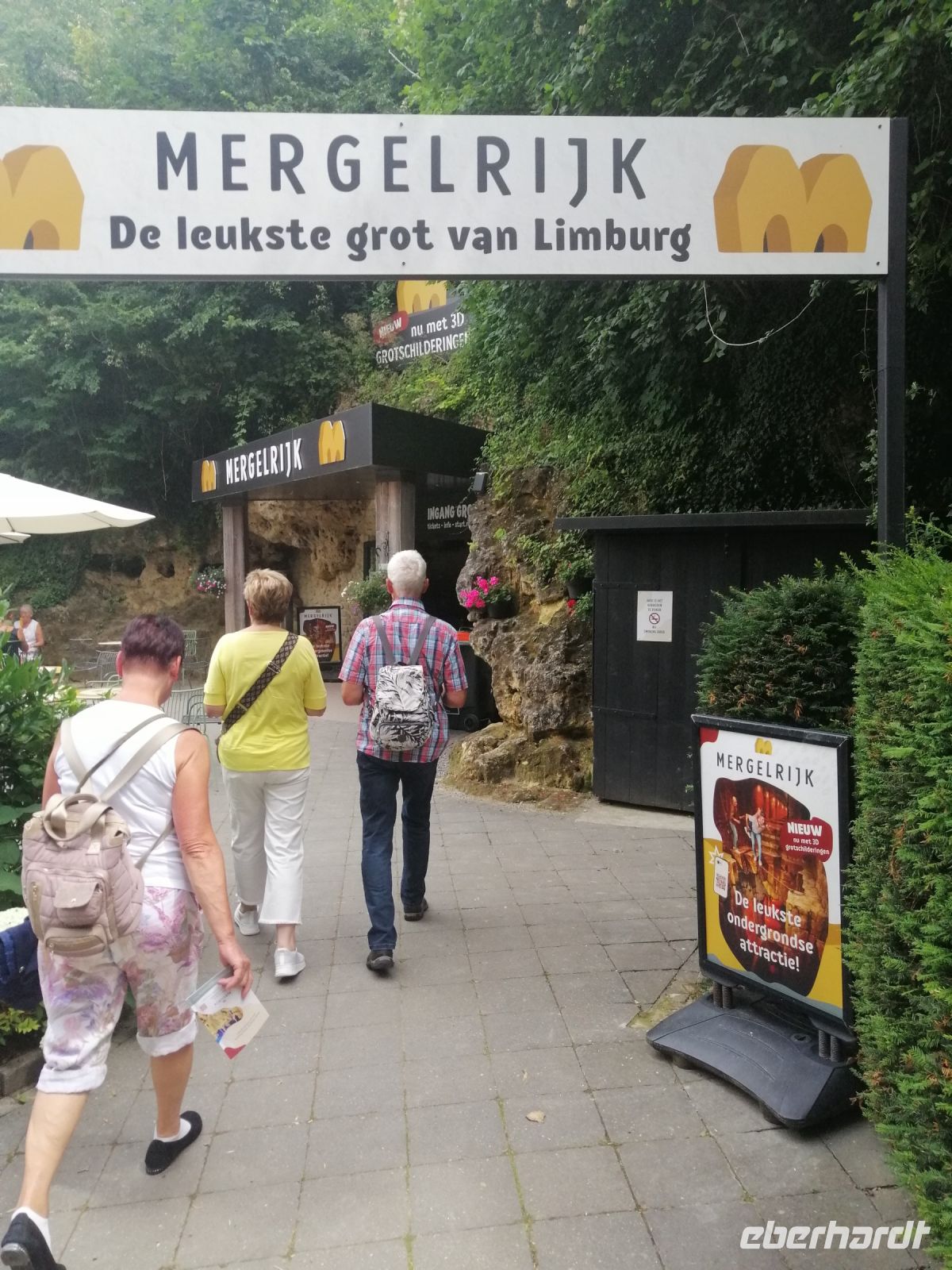 Besichtigung der Grotten Mergelrijk, Eingangsbereich