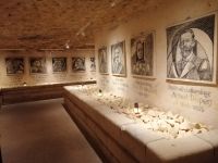 Besichtigung der Grotten Mergelrijk, Valkenburg - Ausstellungsraum zur Geschichte