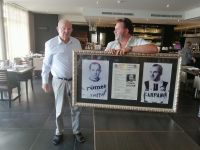 Emile Molenaers stellt seinen Vater Yvo (geb. 1934) vor, Hotel Malpertuus in Riemst