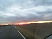 Sonnenaufgang am Anreisetag