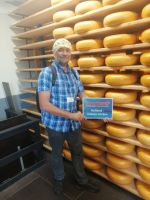 Während der Führung durch das Käselagerhaus in Woerden