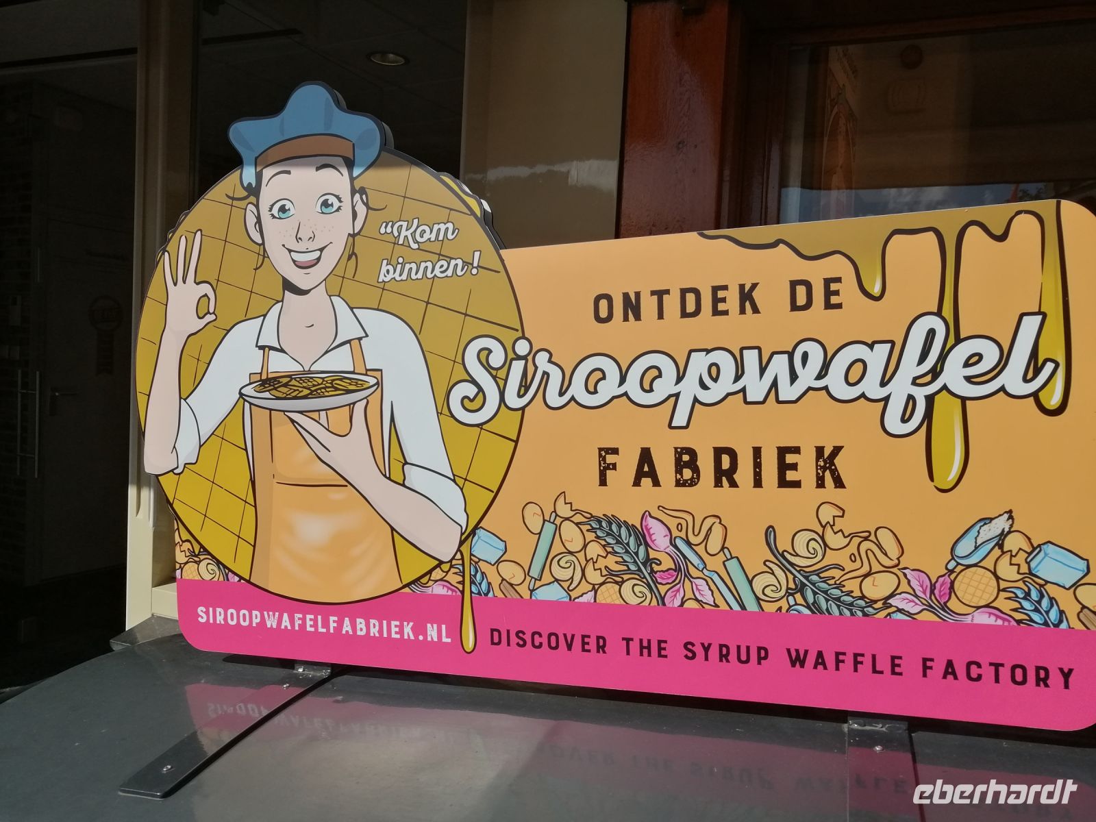 Traditionelle Sirup-Waffeln-Bäckerei in Gouda