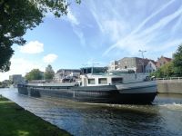 Der Fluß Schie in Delft