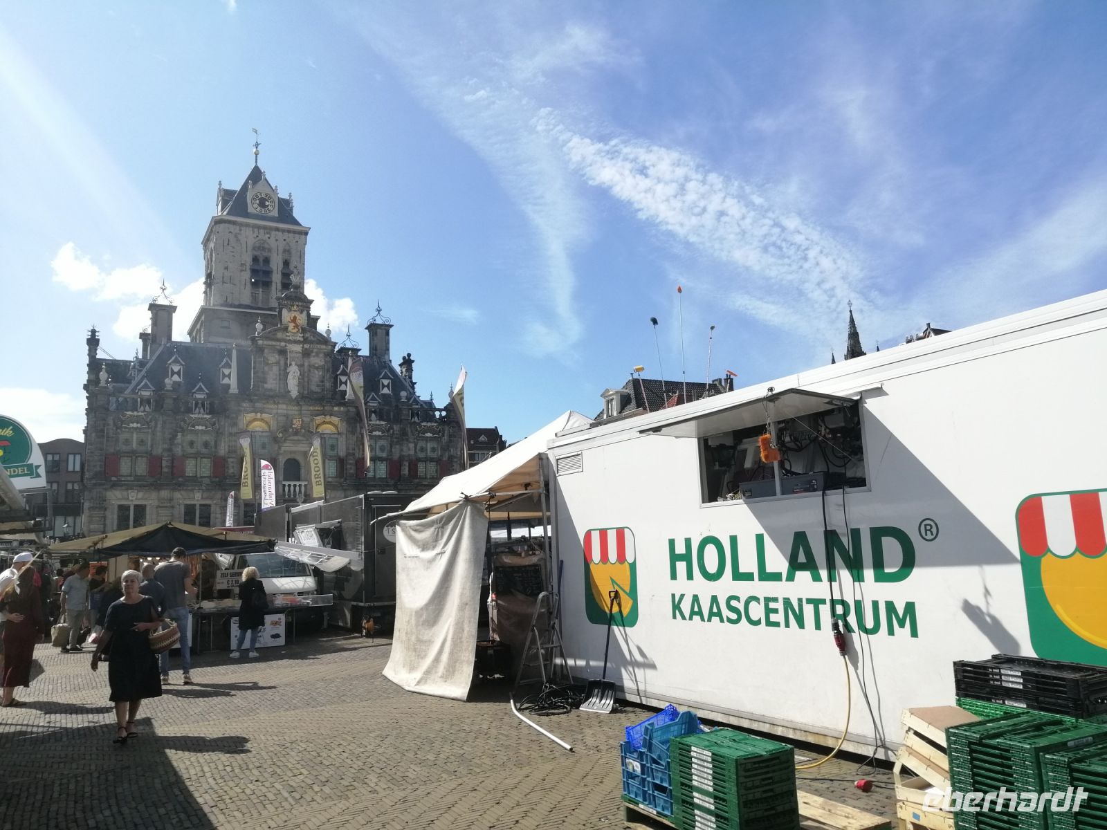 Das Rathaus in Delft, Marktplatz