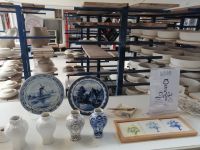 Besichtigung der Porzellan-Manufaktur in Delft: Produktionsräume