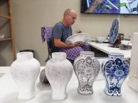 Besichtigung der Porzellan-Manufaktur in Delft: Produktionsräume