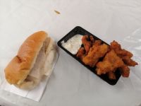 Eine holländische Spezialität: Kibbeling - Fischfilet in mundgerechte Häppchen