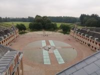 Die Führung durch das Schloß Het Loo: Blick von der Dachterrasse