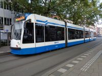 Straßenbahn am Vijzelgracht, Amsterdam, Niederlande