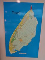 Übersichtskarte der Insel Texel, Niederlande