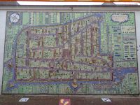 Keramik-Stadtplan, Delft, Niederlande