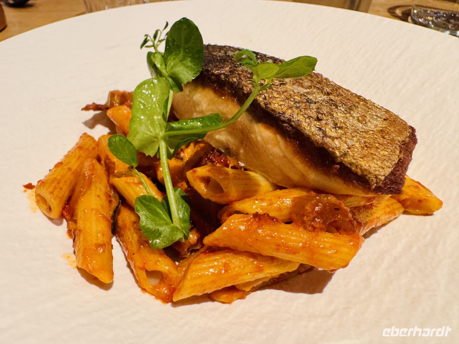 1. Tag - Abendessen, Pasta mit Kabeljau 