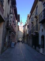 Blick zum Glockenturm in Ponferrada