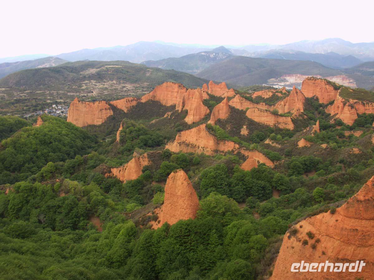 Hier gingen wir spazieren. Las Medulas