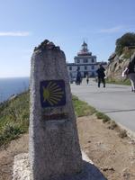 Kilometer 0 des Jakobswegs am Capo Fisterra