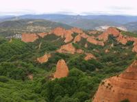 Las Médulas - die römischen Goldminen, abgetragen durch die von Plinius als 'ruina montium' bezeichneten Methode