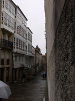 typische nordspanisch-galicische, geschlossene Balkons 