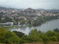 Blick von Valenca nach Spanien über den Mino