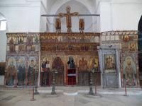 Ikonenesammlung im Inneren des Barnabas Klosters