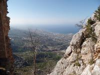 Blick von St. Hilarion nach Edremit