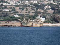 Schiffswrak entlang der Küste von Paphos