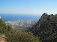 Blick von der Burg St. Hilarion