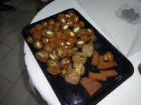 Zypern: Weindorf Arsos: Verkostung von Süßigkeiten