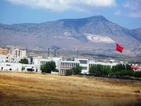 Hier für gibt es keine Worte (Flagge der Türkei und von Nordzypern)