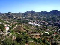 Blick in das Dorf Agros