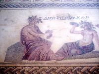 traumhafte Mosaiken von Dionysos und Nymphe Akme