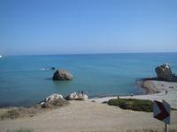 Blick auf den „Felsen der Aphrodite“