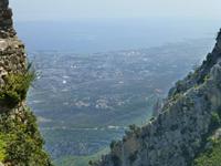 Blick auf Kyrenia von Burg St.Hilarion