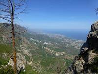 Blick auf Kyrenia Ausläufer von Burg St.Hilarion