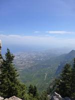 Blick auf Kyrenia von Burg St.Hilarion