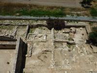 ausgegrabene Grundrisse auf dem Gelände der Burg Kolossi