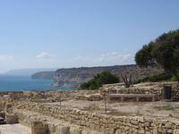 Blick von der Ausgrabungsstätte in Kourion