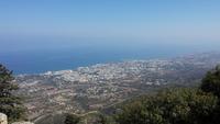 Blick von St. Hilarion nach Kyrenia