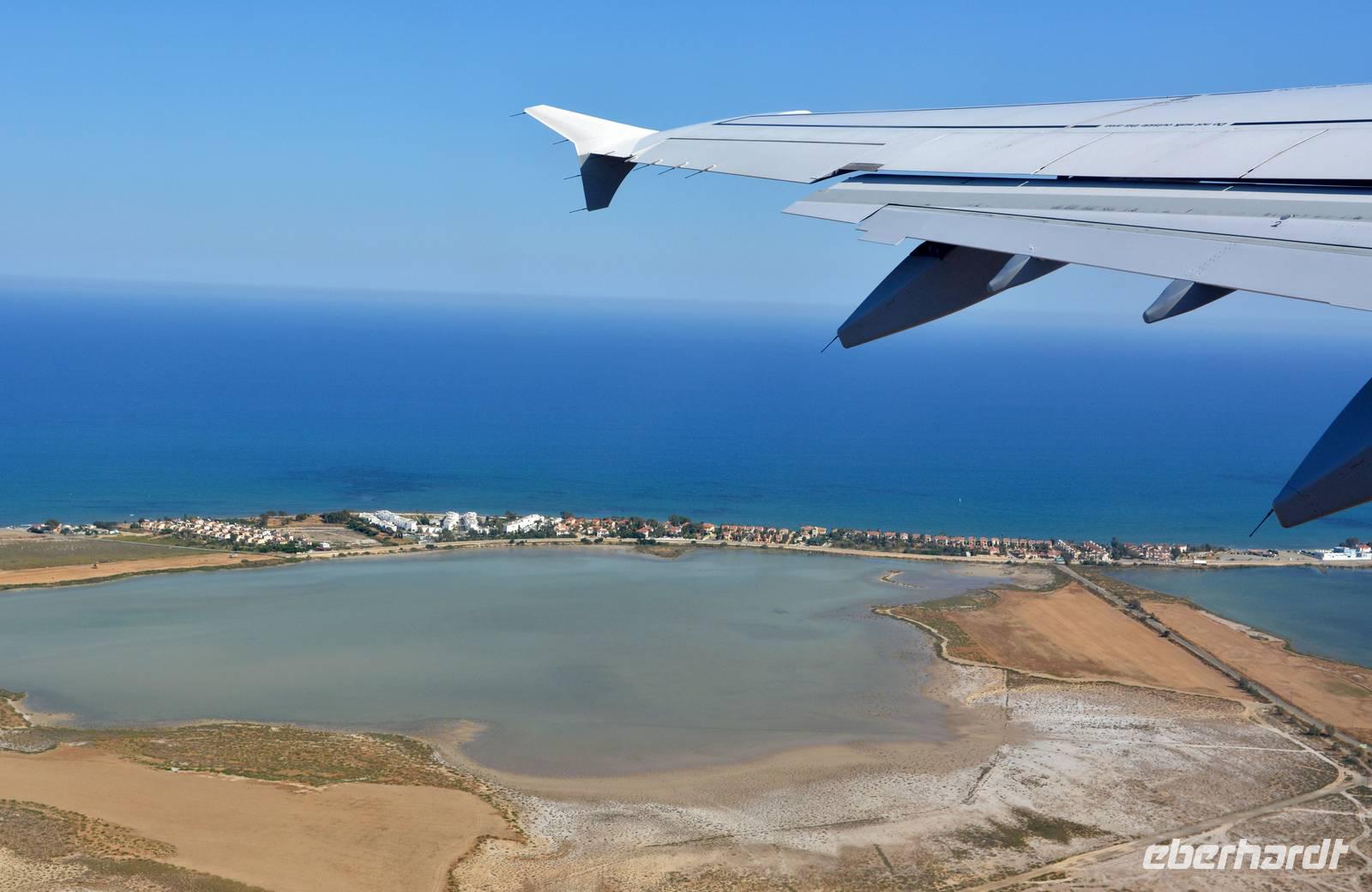 Auf Wiedersehen Zypern - Blick auf den Salzsee