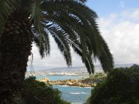 Blick auf kleine Bucht vom Hotel 