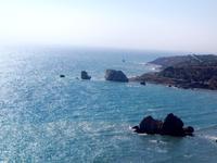 Blick zum Felsen der Aphrodite