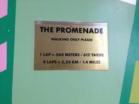 Laufstrecke Deck 7 auf dem Schiff